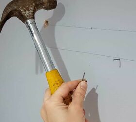 how to put up a curtain pole batten with grab adhesive