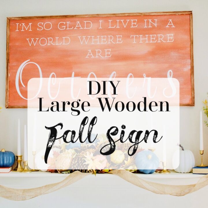 diy large fall wooden sign