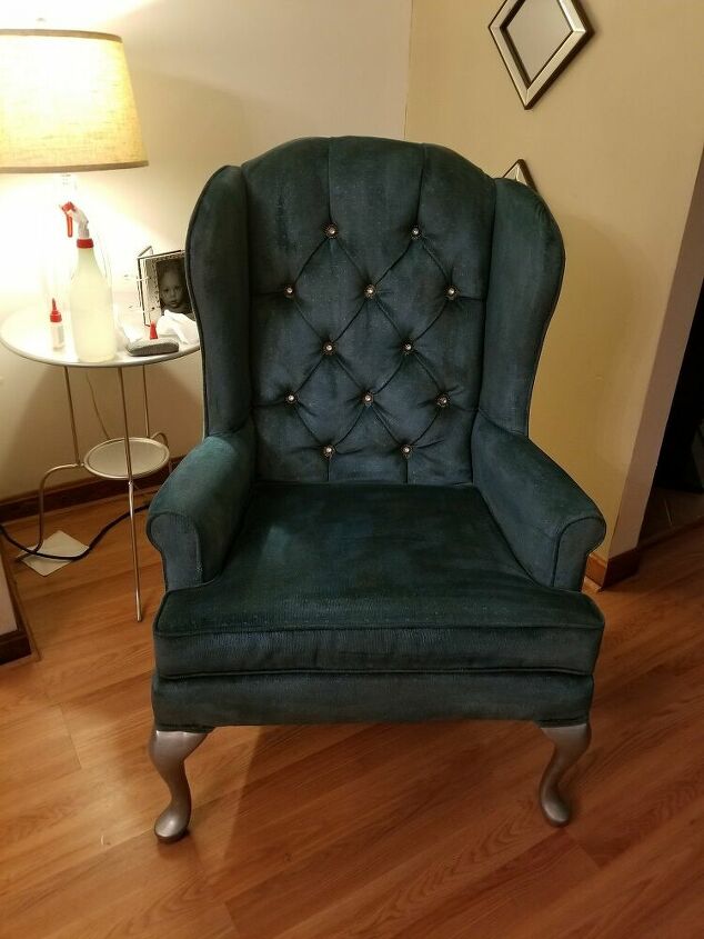 velvet living room chair