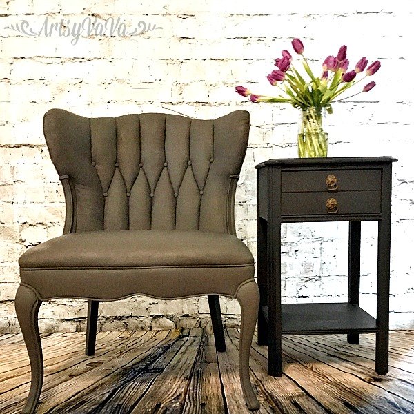 painted upholstered living room chair