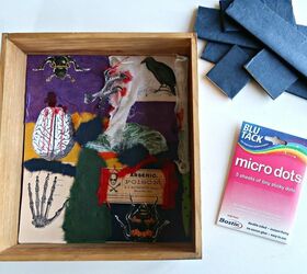 how to make an easy shadow box for halloween