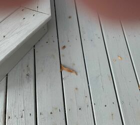 how do i clean a rust stain on my deck