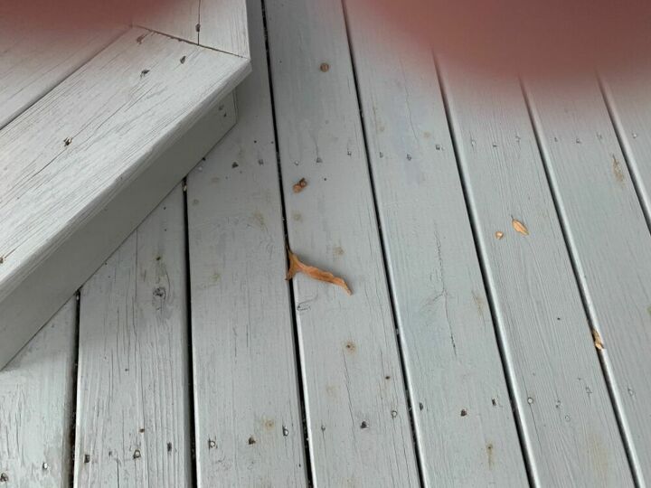 how do i clean a rust stain on my deck