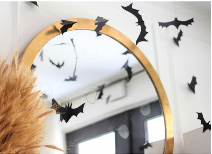 diy bat garland halloween decoration