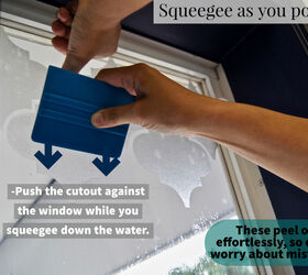 How to Make Cling Film Cutout Privacy Window DIY