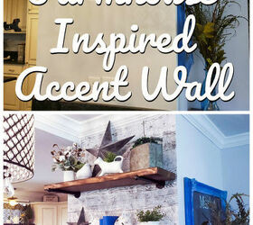 modern farmhouse accent wall shelves