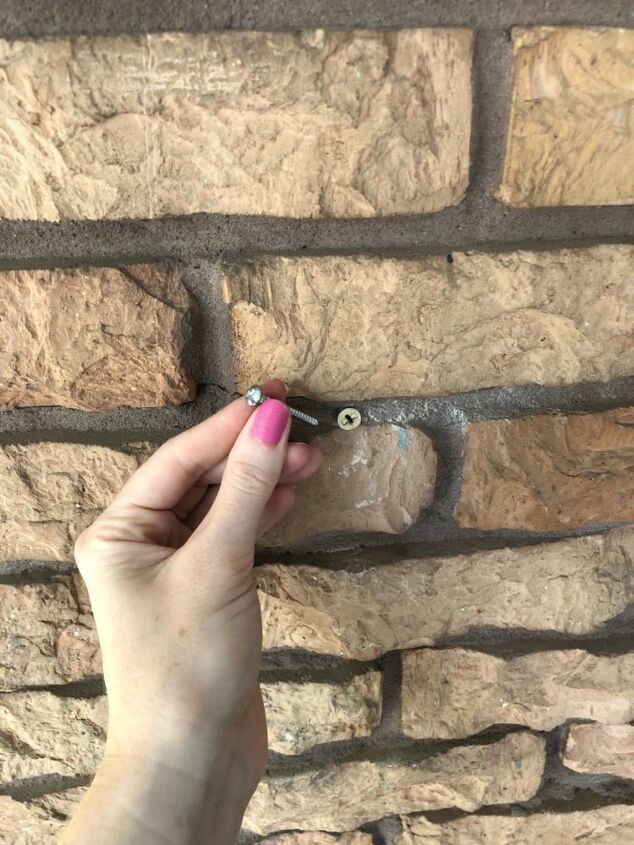 how to hang on brick