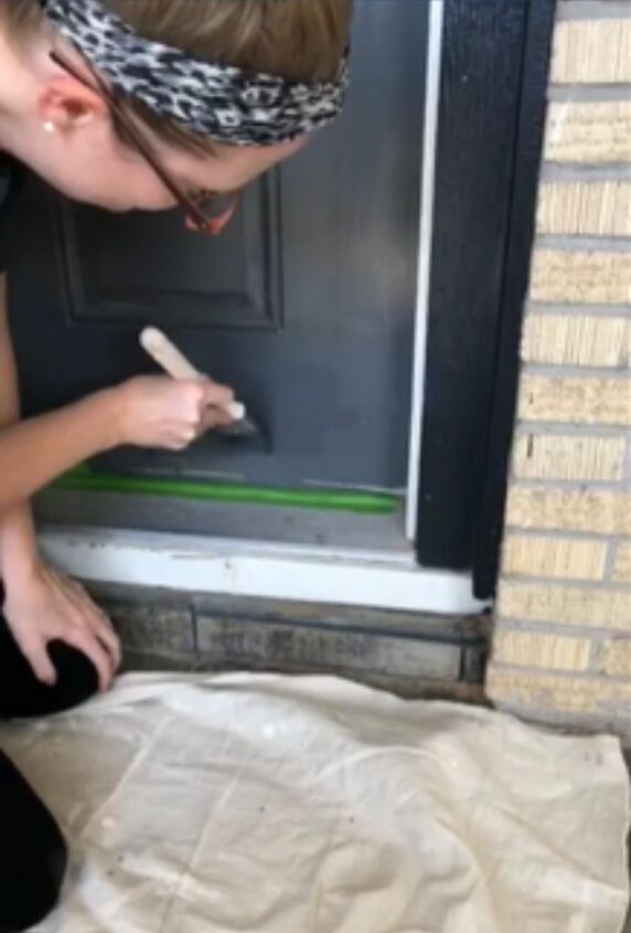 pinte a porta da frente dos nossos vizinhos