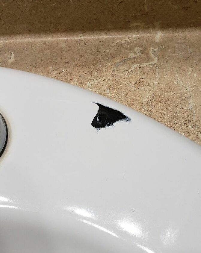 q repair chip in porcelain sink