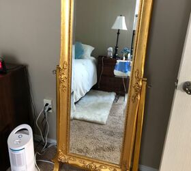 q repaint gold mirror to antique white