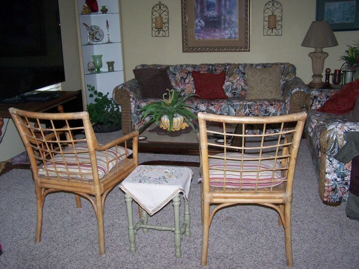 q should i swap out rattan chairs in our living room