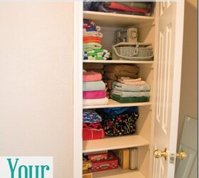 bathroom closet hacks organize your closet like a pro, 14 Easy Access Bathroom Linen Closet