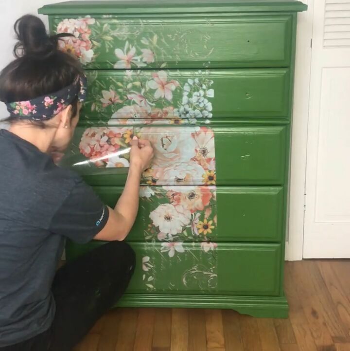 give your old dresser a dramatic transformation with this technique