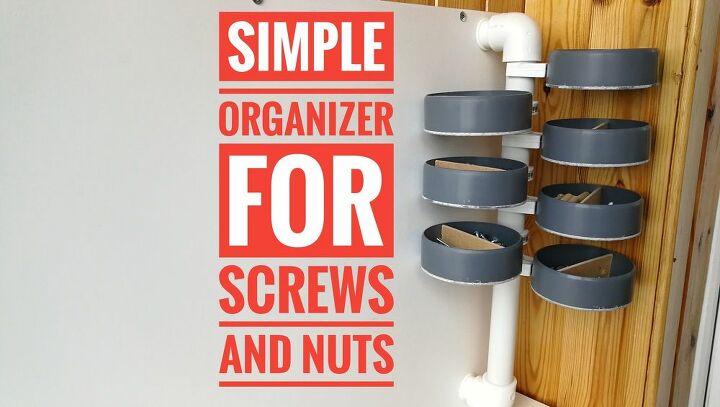 simple organizer of their pvc pipes