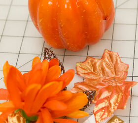transform ordinary dollar tree pumpkins, Removed the floral from the pumpkin