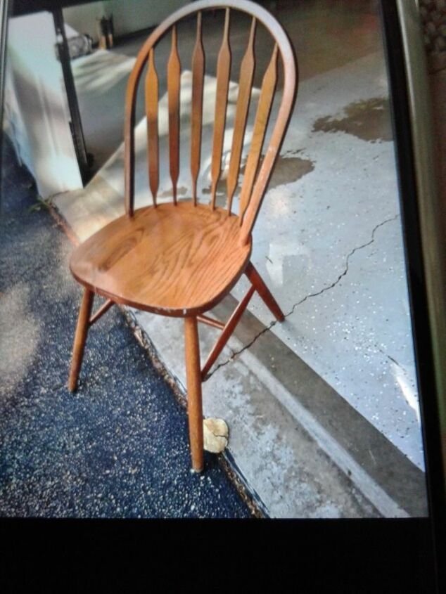 from chair to stool, Original chair
