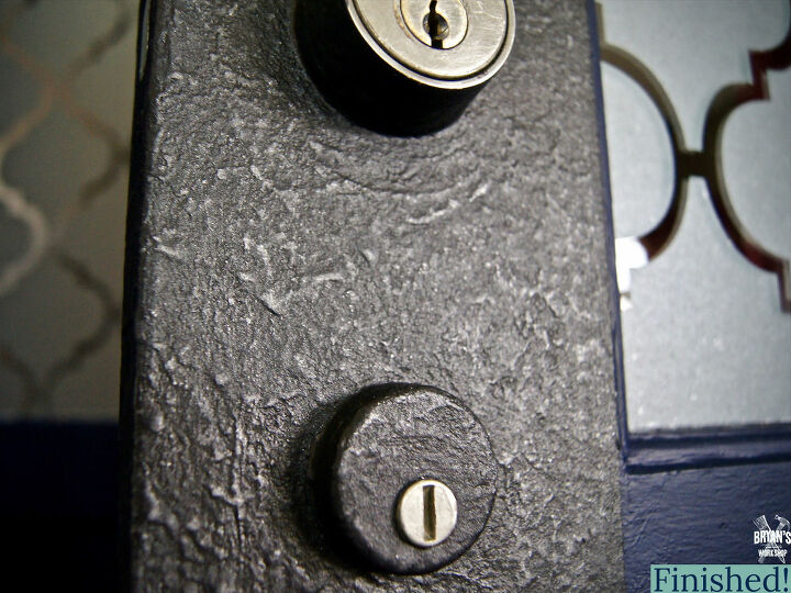 faux door knob backplate