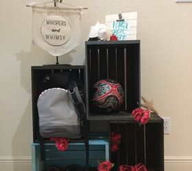 18 entryway furniture ideas perfect for offering a stylish welcome, 12 Turn Crates into Entryway Furniture