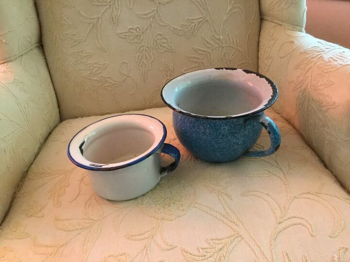 how can i decorate these antique chamber pots