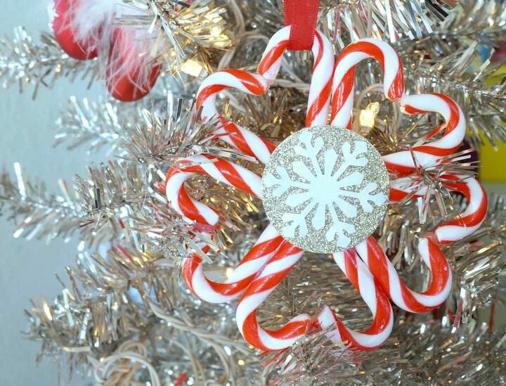 how to make a candy cane ornament