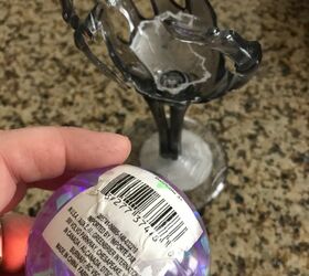 how to make a crystal ball from two dollar tree items
