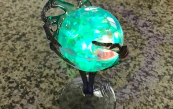How To Make A Crystal Ball From Two Dollar Tree Items
