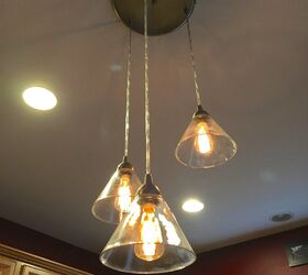 s kitchen lighting, 3 Glass Kitchen Pendant Lighting