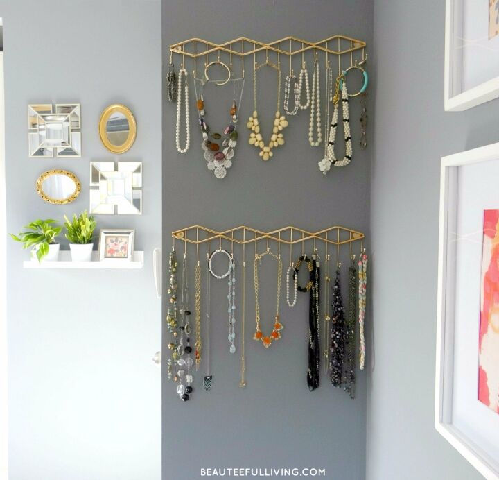 s bedroom organization, 7 Make Use of Jewelry Hangers