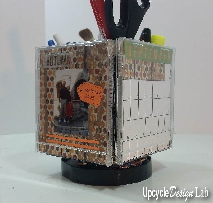 How To Make A Spinning Desk Organizer Photo Calendar Cube