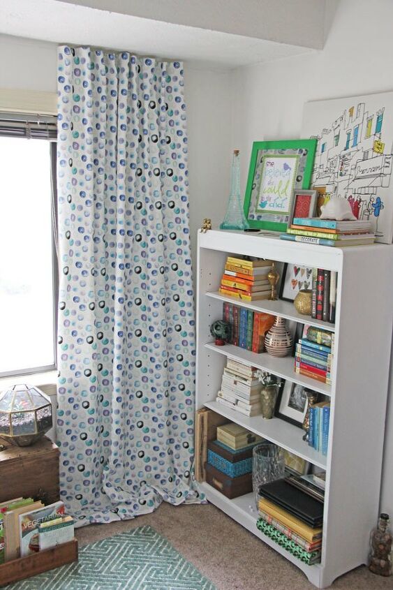 18 elegantes ideas para las cortinas de la sala de estar para transformar su hogar, 5 Termina tu habitaci n con una tela llamativa