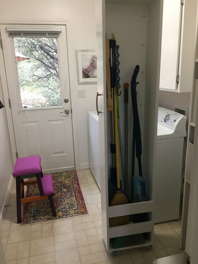 s laundry room closet, 11 Laundry Room with Broom Closet on Wheels