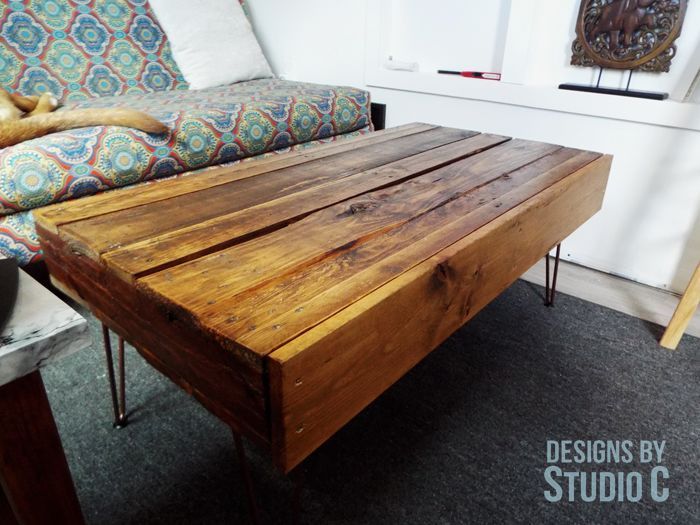 easy to build pallet coffee table