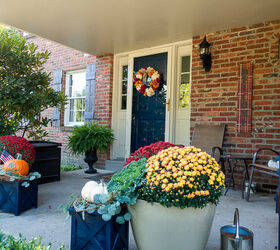 Ideas sencillas para decorar el porche delantero en otoño