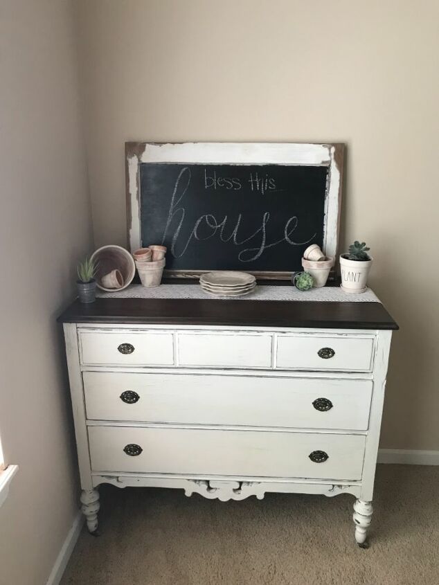 refinished antique dresser