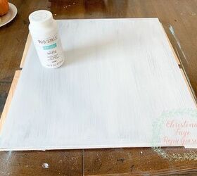 diy rustic steer sign from old shelving, One Coat of White Paint