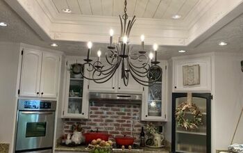 Kitchen Lighting Shiplap Makeover