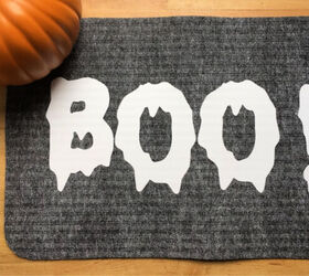 halloween door mat using iron on vinyl