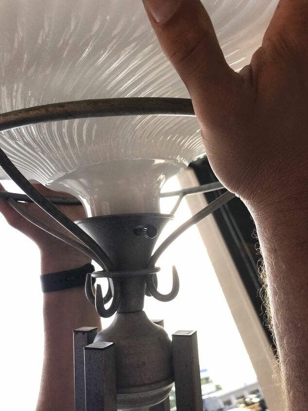 q need an adapter for this torchere glass shade