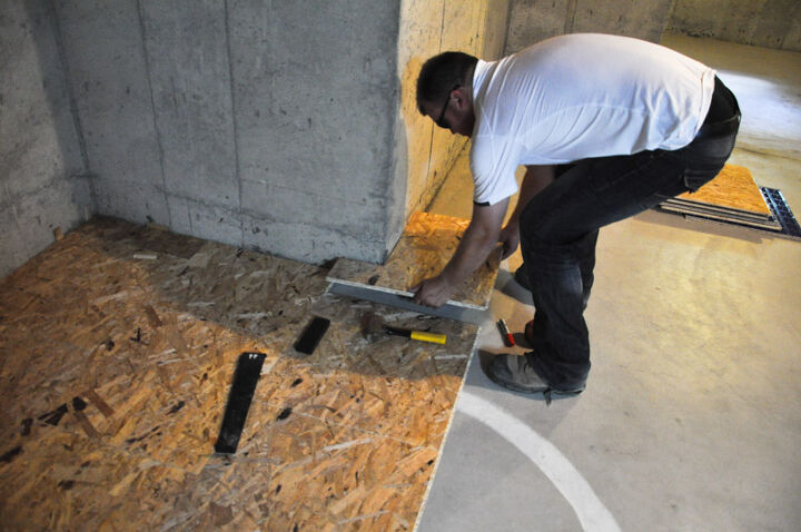 14 ways to transform your basement flooring from drab to fab, 7 Wooden a Basement Flooring Makeover Be Nice