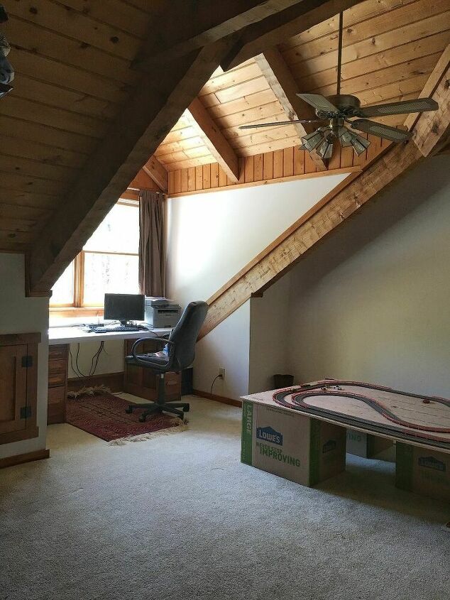 wood home office decor