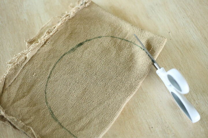 almohada de lino arpillera y calabaza tejida por cable