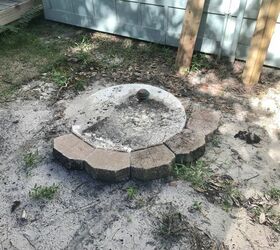 diy outdoor table to hide a grinder pump well