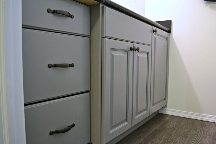 14 successful bathroom cabinet makeovers, 11 Hearth Stone Bathroom Cabinet Paint