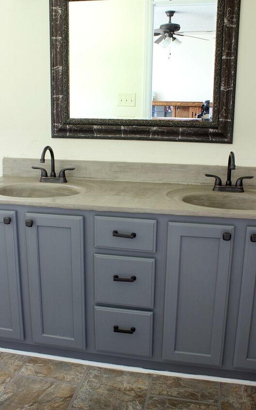 14 successful bathroom cabinet makeovers, 2 All In One Oak Bathroom Cabinet Paint