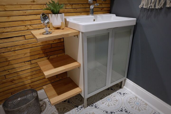 14 successful bathroom cabinet makeovers, 8 Simple Hack for IKEA Bathroom Cabinets