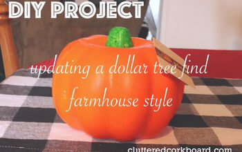 DIY Actualizar una calabaza de la tienda de dólar a la decoración de estilo de granja