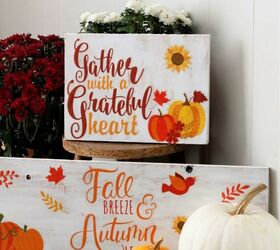 diy fun and colorful fall signs