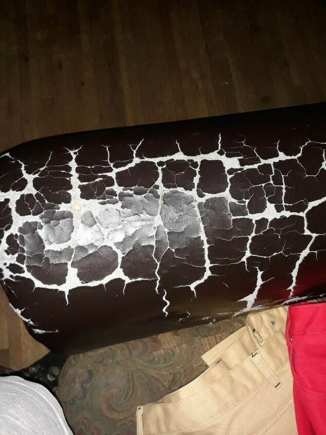 q how to restore the arms of a crack leather sofa