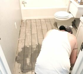 tiling a bathroom floor