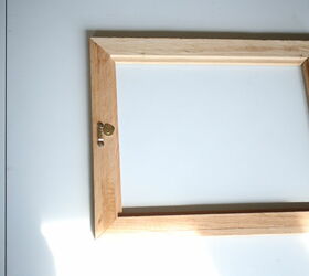 diy picture frame from scrap flooring